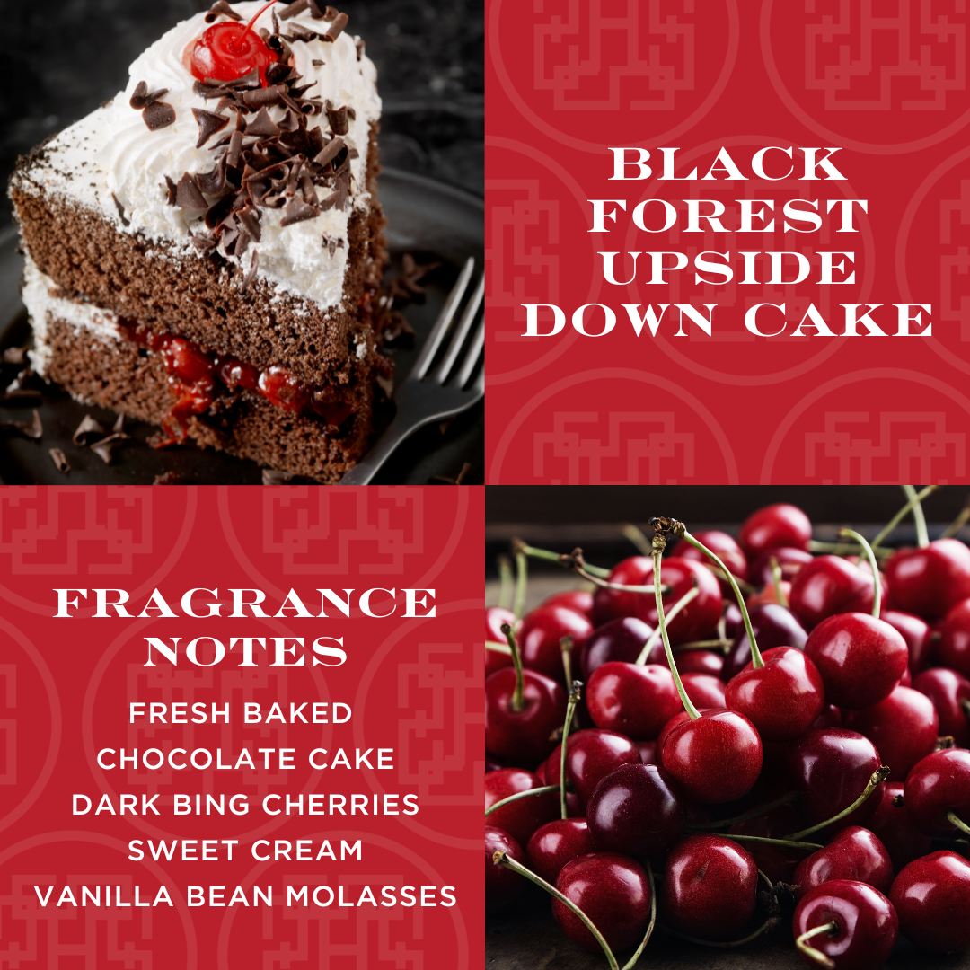 Black Forest Upside Down Cake Candle