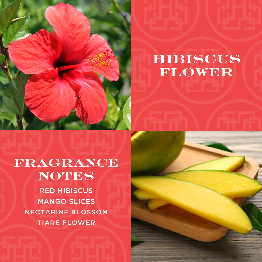Hibiscus Flower Candle