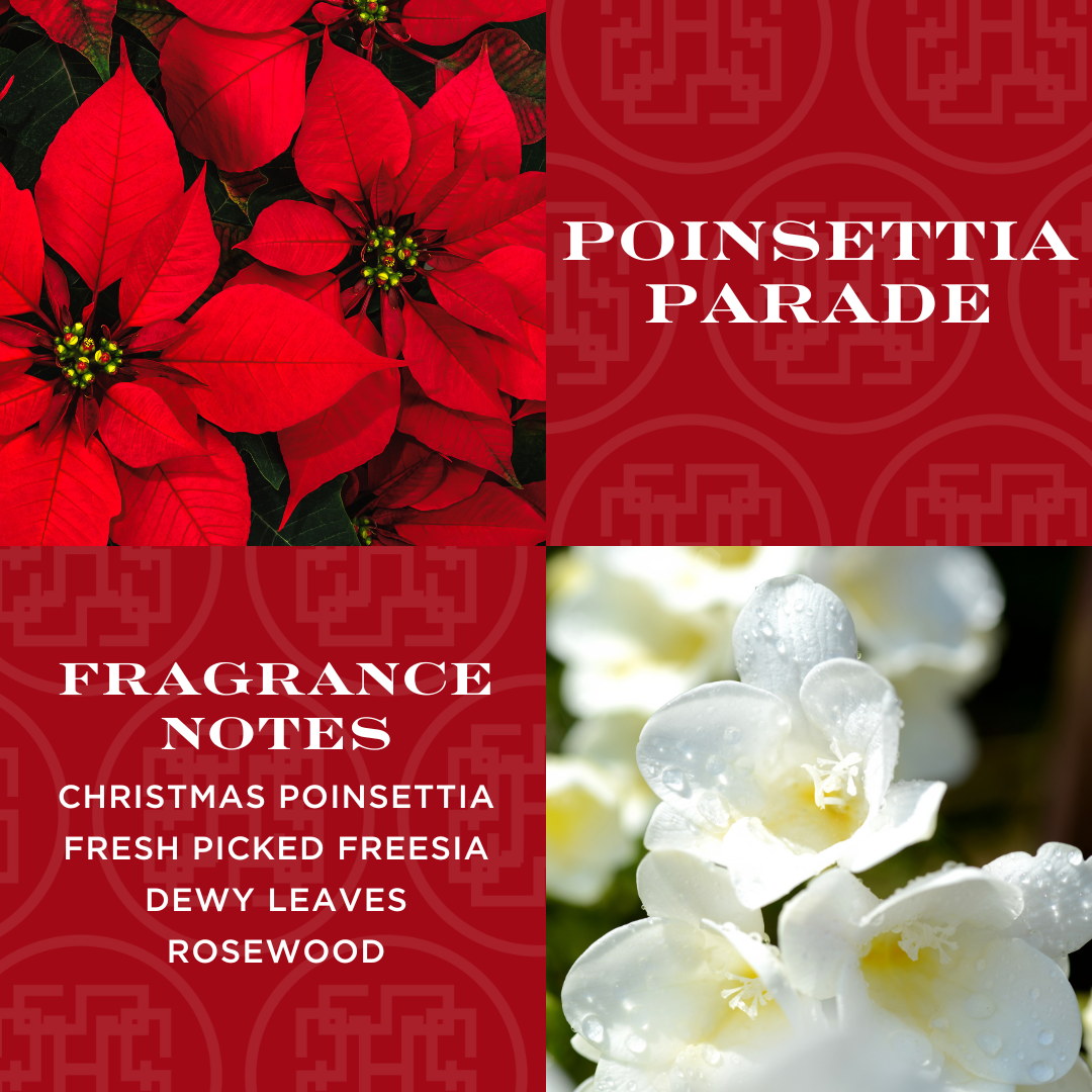 Poinsettia Parade Candle