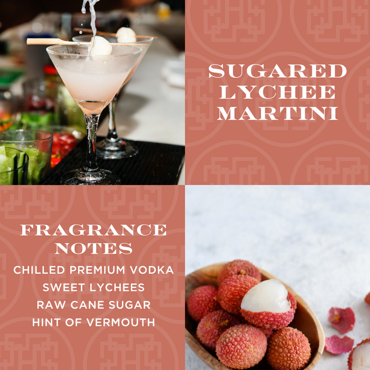 Sugared Lychee Martini Candle