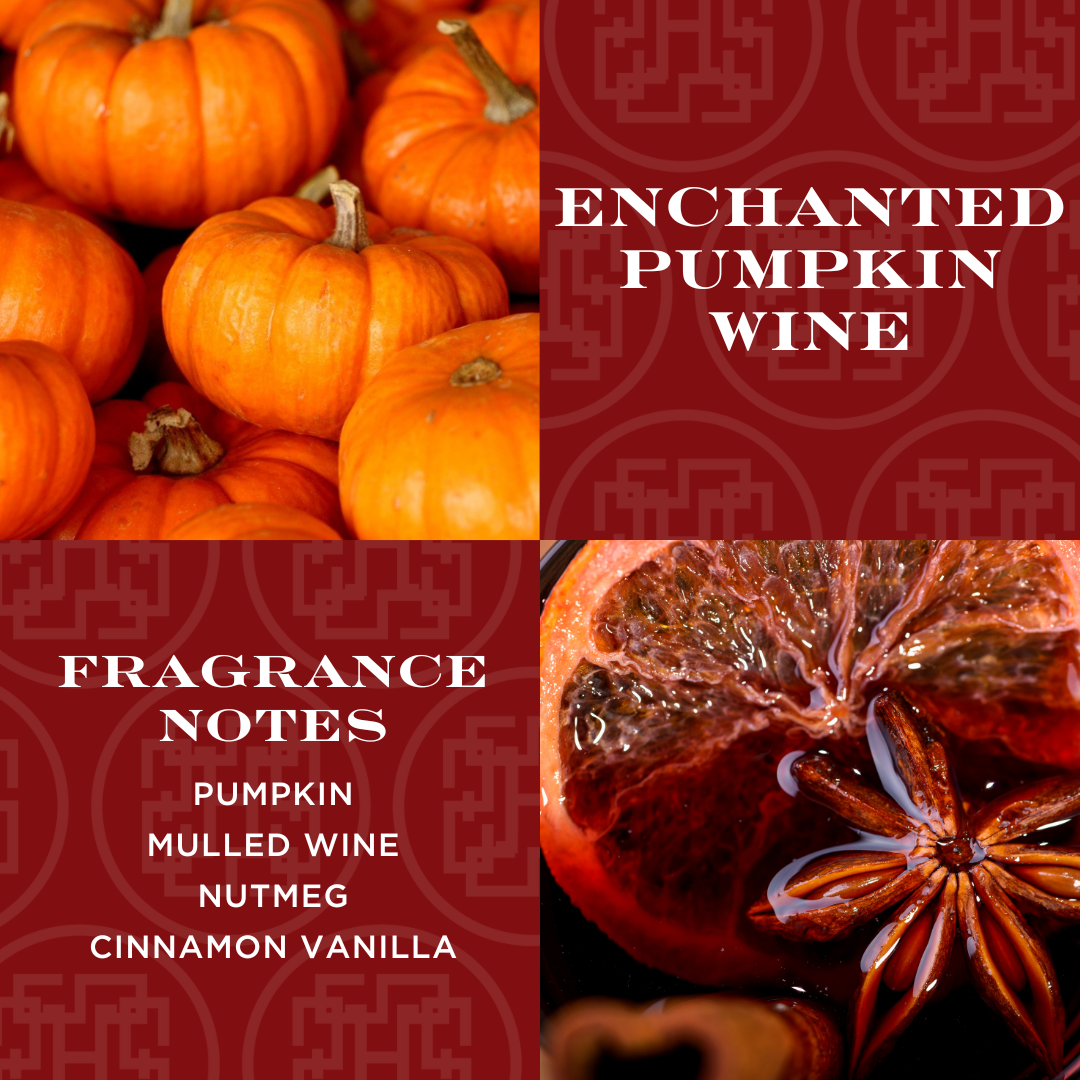 Enchanted Pumpkin Wine 3-wick Candle