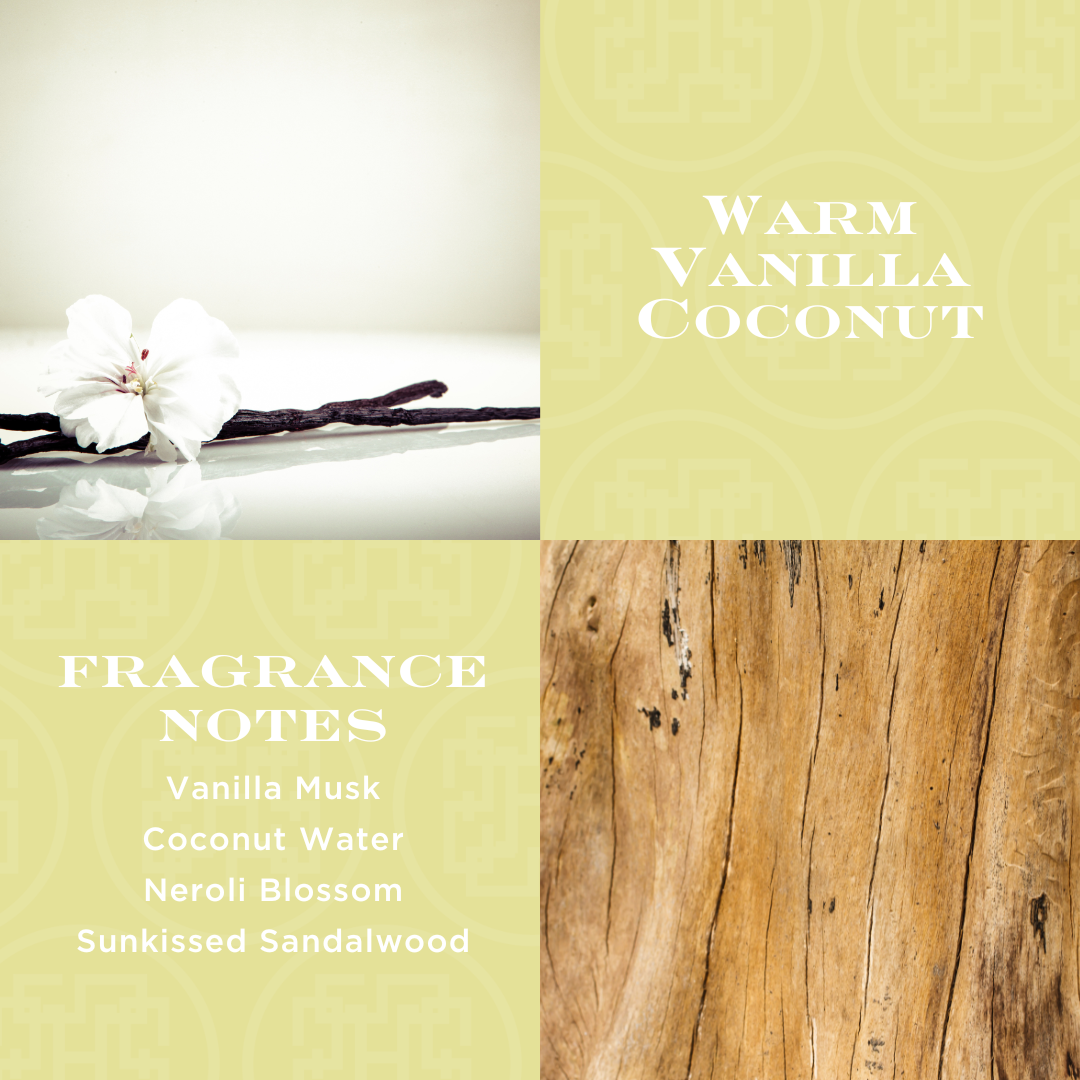 Warm Vanilla Coconut Reed Diffuser