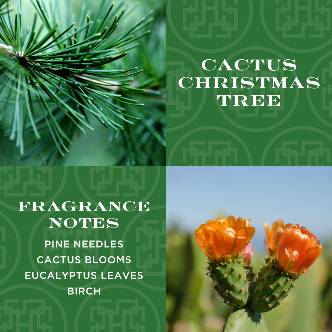 Cactus Christmas Tree Candle