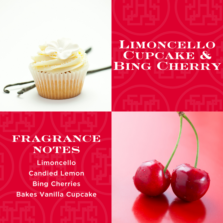 Limoncello Cupcake & Bing Cherry