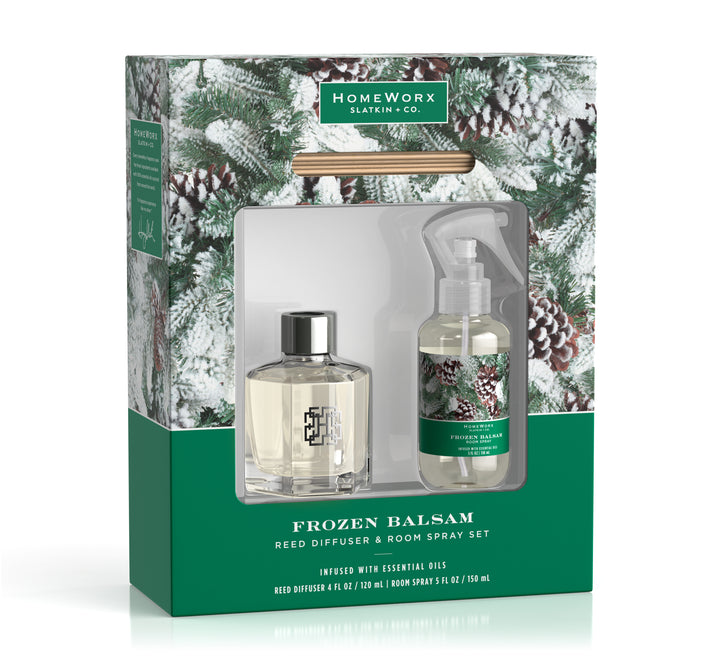 Frozen Balsam Reed Diffuser & Room Spray Gift Set