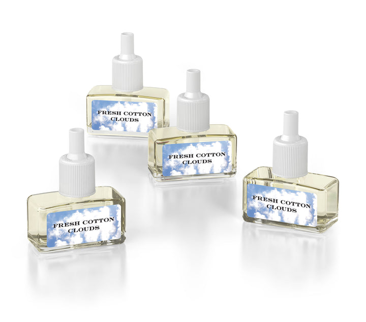 Fresh Cotton Clouds Set of 4 Diffuser Oil Refills