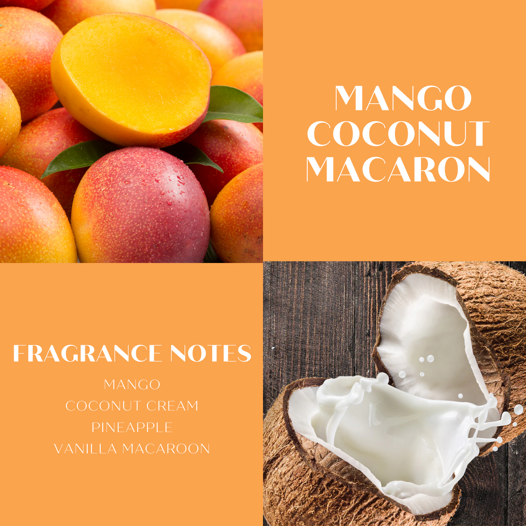 ScentWorx Mango Coconut Macaron 3-Wick Candle