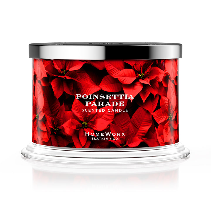 Poinsettia Parade Candle