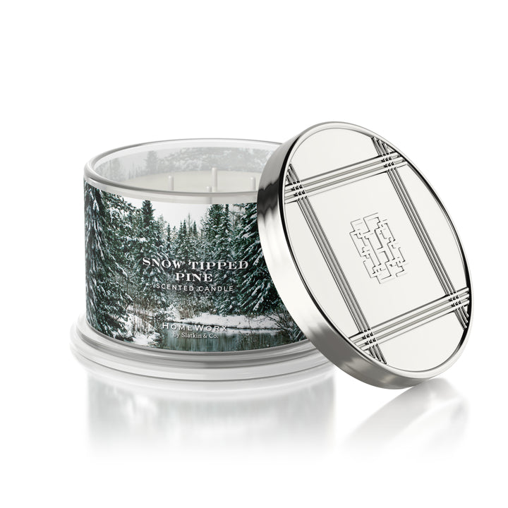 Snow Tipped Pine Candle