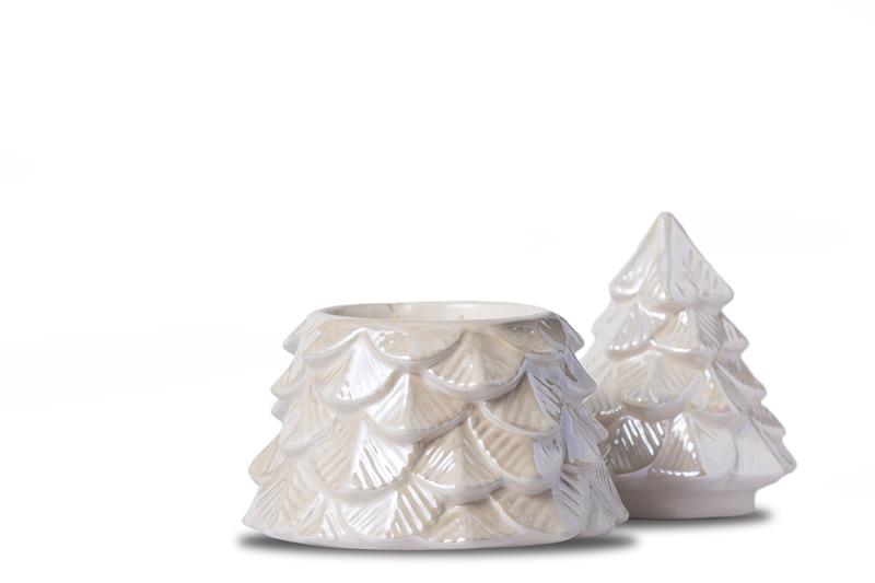 Set of 3 Ceramic Christmas Trees