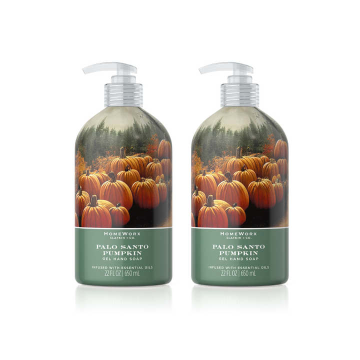 Set of 2 Palo Santo Pumpkin Gel Hand Soap